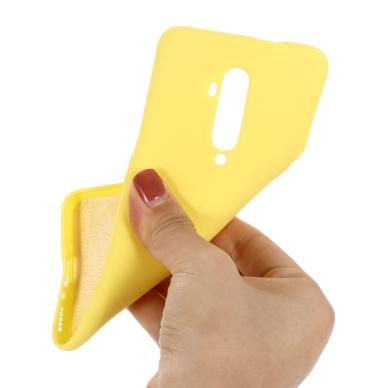 OnePlus 7T Pro geltona SILICONE nugarėlė 2