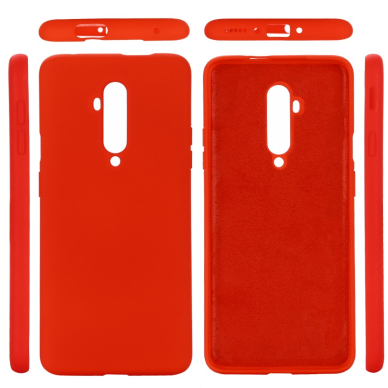 OnePlus 7T Pro raudona SILICONE LITE nugarėlė 4