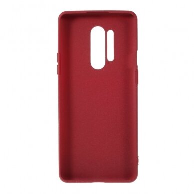 OnePlus 8 Pro raudona Silicone Stone nugarėlė 2