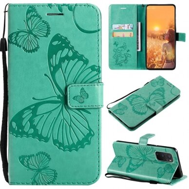 OnePlus 9 žalias Tracy K.FLEXI dėklas Butterflies 8