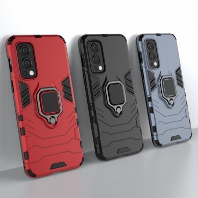 OnePlus Nord 2 5G juoda RING ARMOR nugarėlė 1