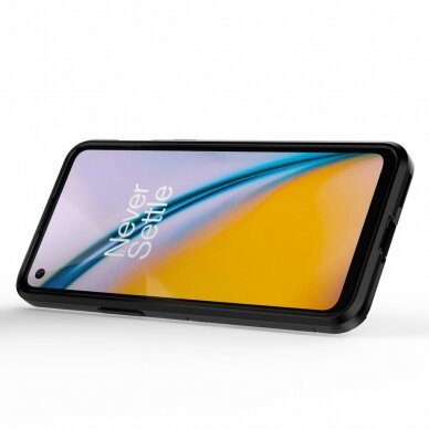 OnePlus Nord 2 5G juoda RING ARMOR nugarėlė 3