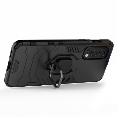 OnePlus Nord 2 5G juoda RING ARMOR nugarėlė 4