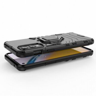 OnePlus Nord 2 5G juoda RING ARMOR nugarėlė 6