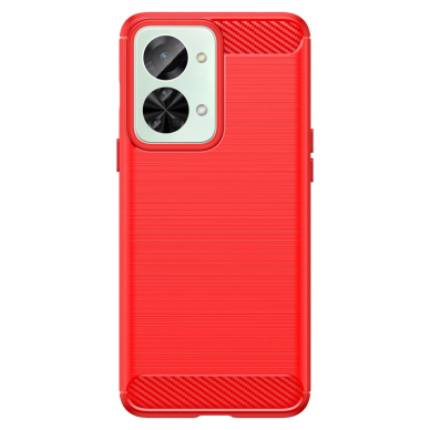 OnePlus Nord 2T 5G raudona Tracy LYGCARBON nugarėlė 6