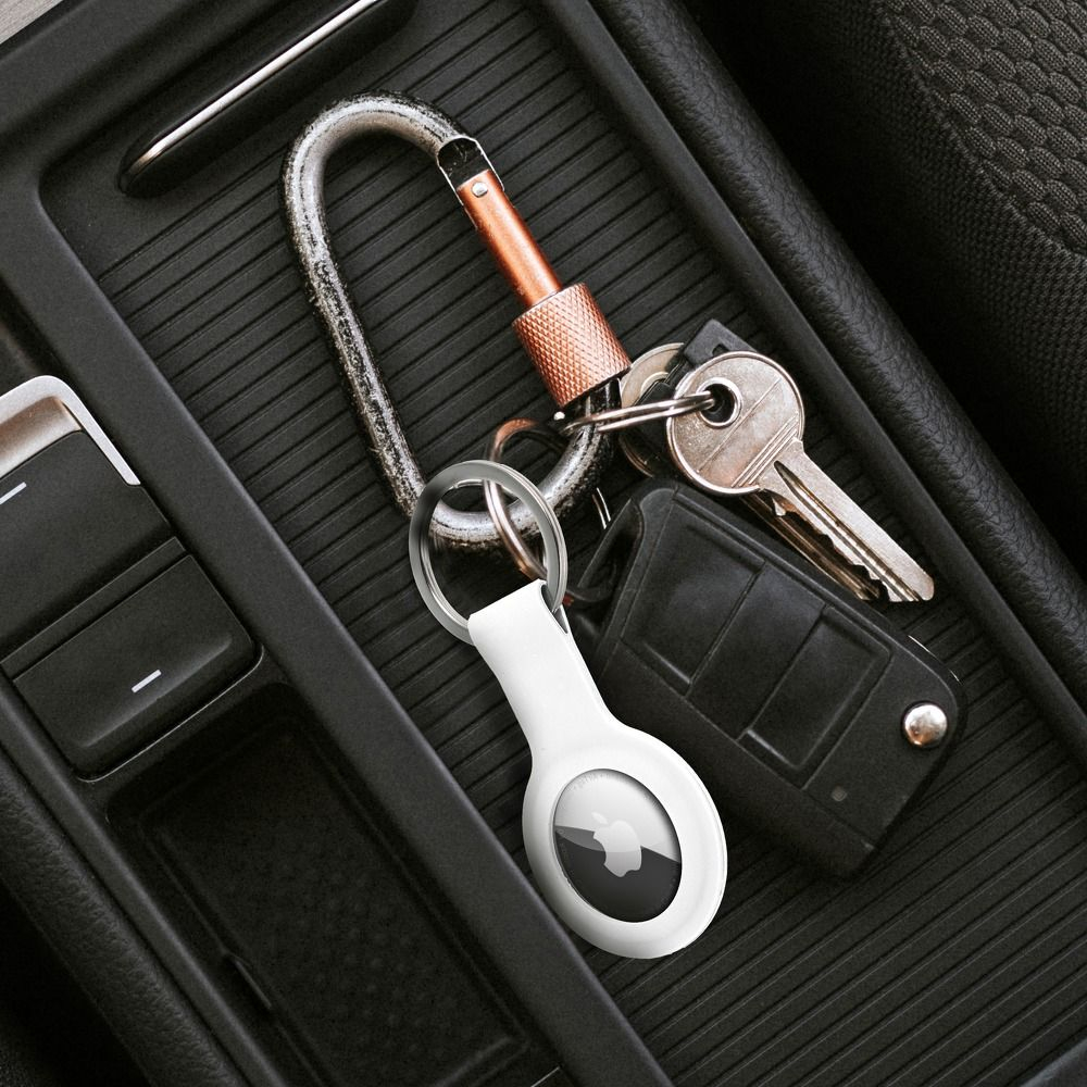 Pakabukas AirTag white silikoninis 3