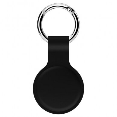 Pakabukas AirTag black silikoninis
