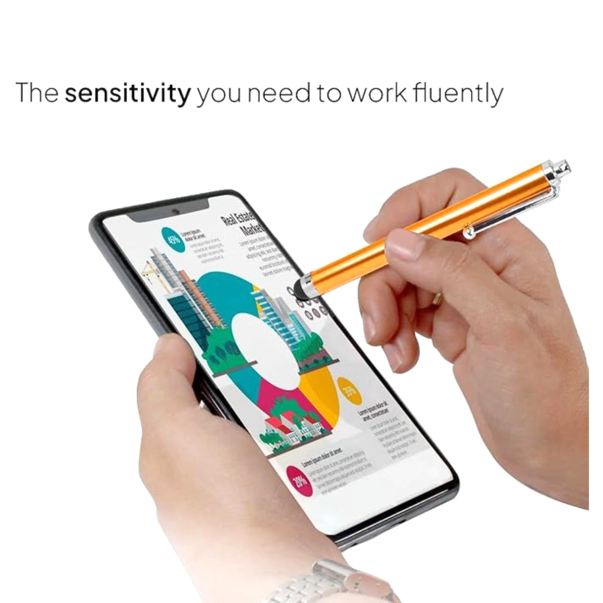 Pieštukas jutikliniams ekranams gold TRACY 1