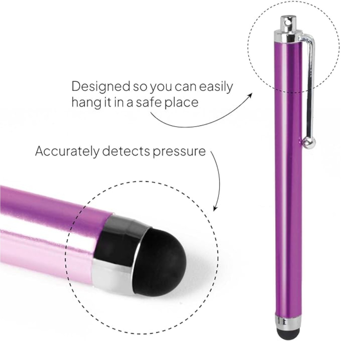 Pieštukas jutikliniams ekranams purple TRACY 2