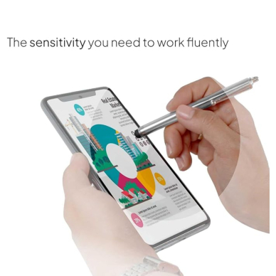 Pieštukas jutikliniams ekranams silver TRACY 3 Pieštukas jutikliniams ekranams silver TRACY 3