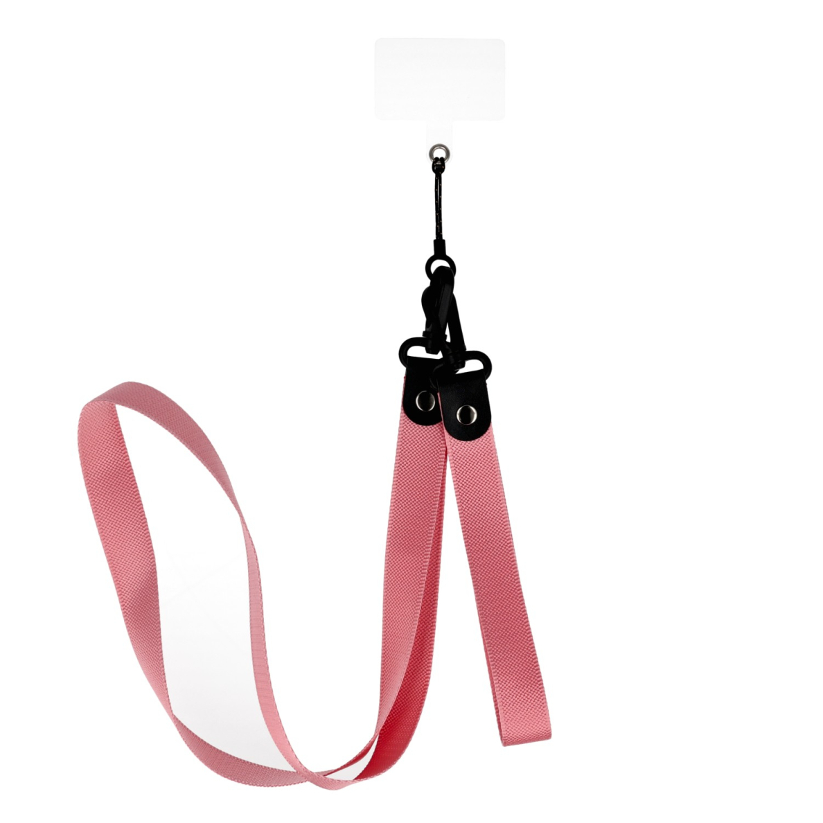 PLATI pink 2in1 virvutė ant kaklo su skaidriu skirtuku