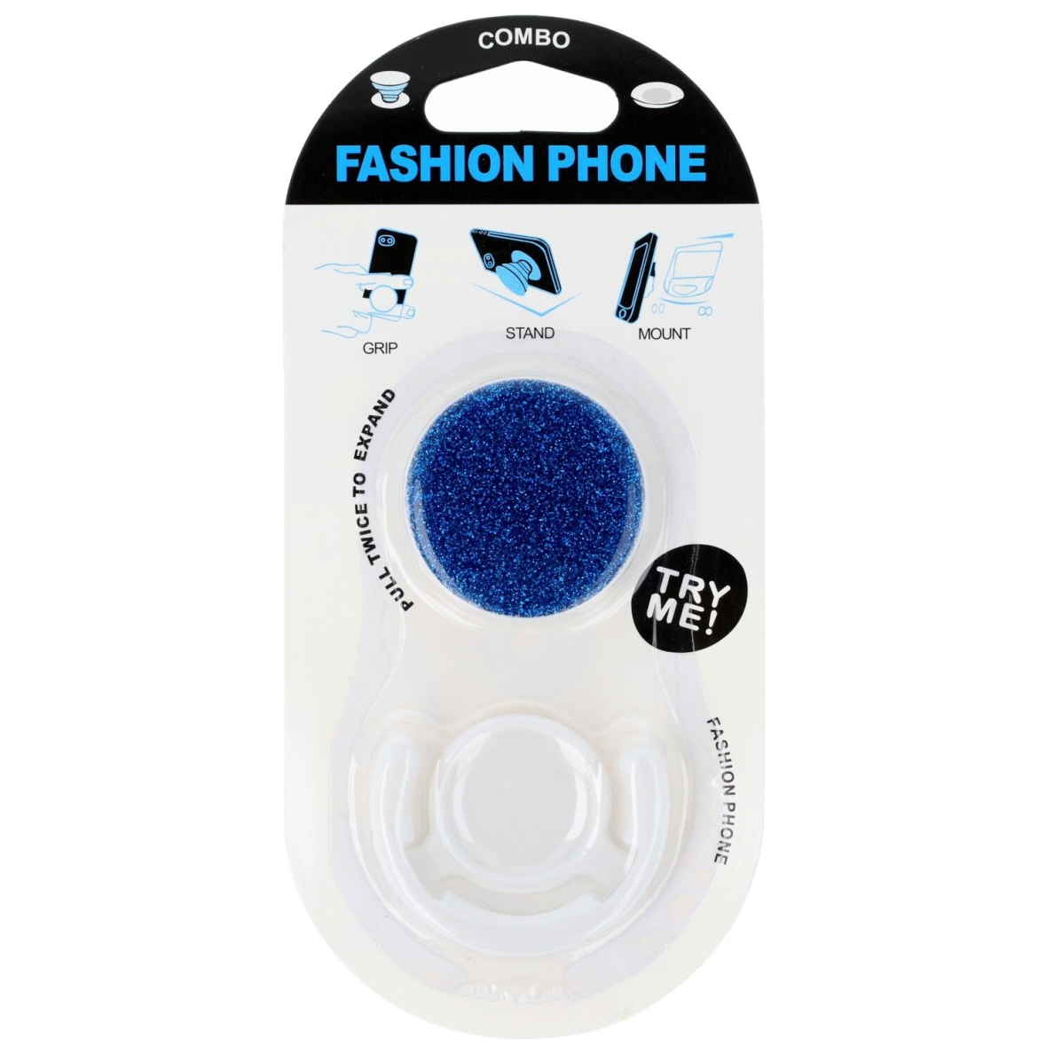 POP laikiklis glitter mėlynas 1