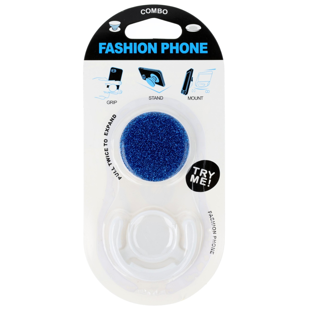 POP laikiklis glitter mėlynas 3