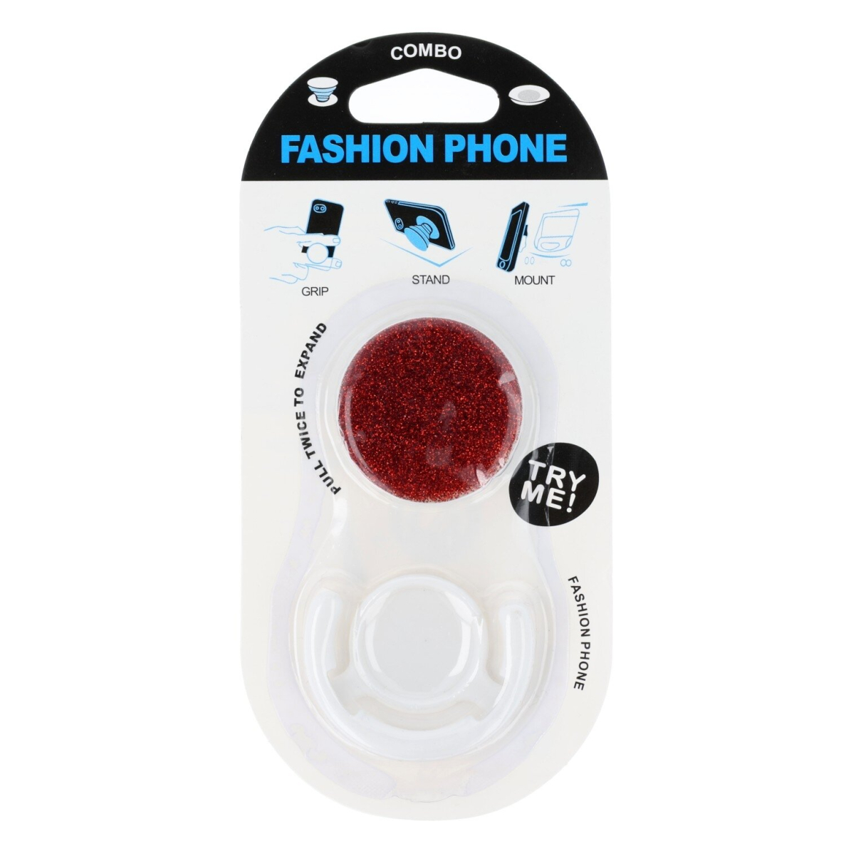 POP laikiklis glitter raudonas 1