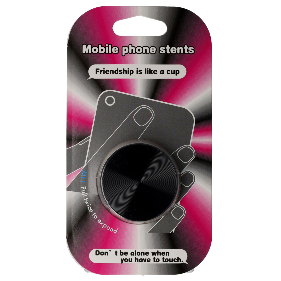 Pop laikiklis metal black 3