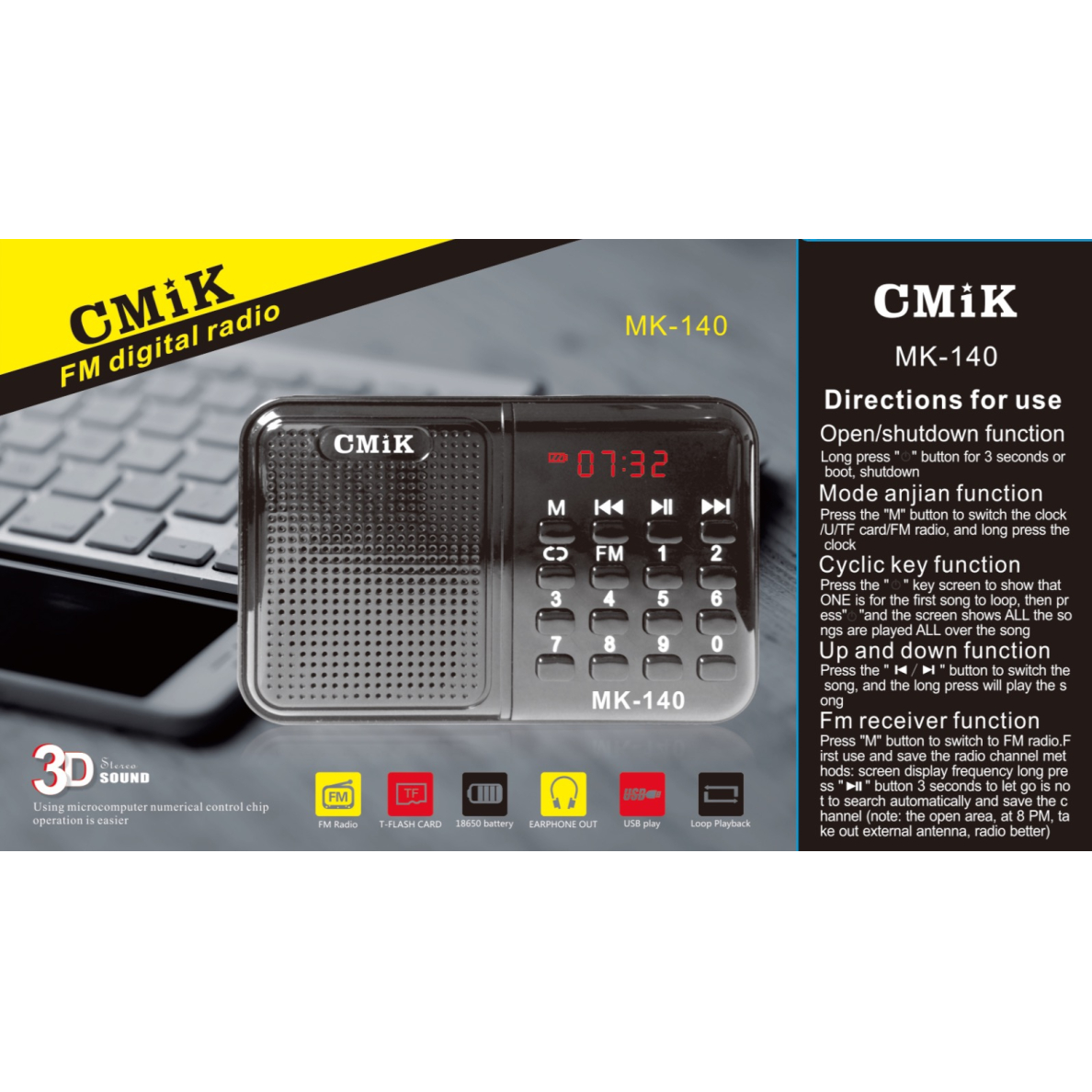 Radijo imtuvas MK-140 1 Radijo imtuvas MK-140 1