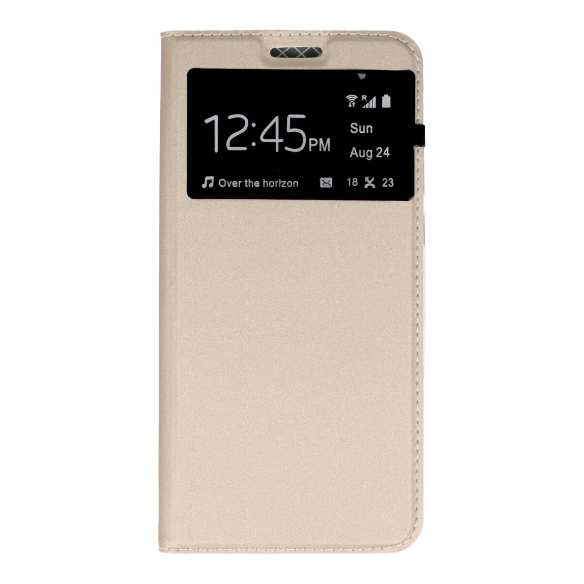 Redmi 5+/Note5 aukso spalvos SMART LOOK dėklas