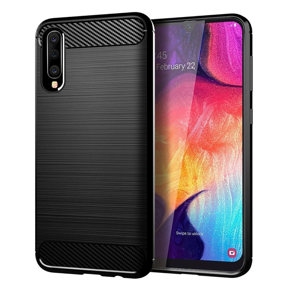 Samsung A10/M10 juoda LYGCARBON nugarėlė