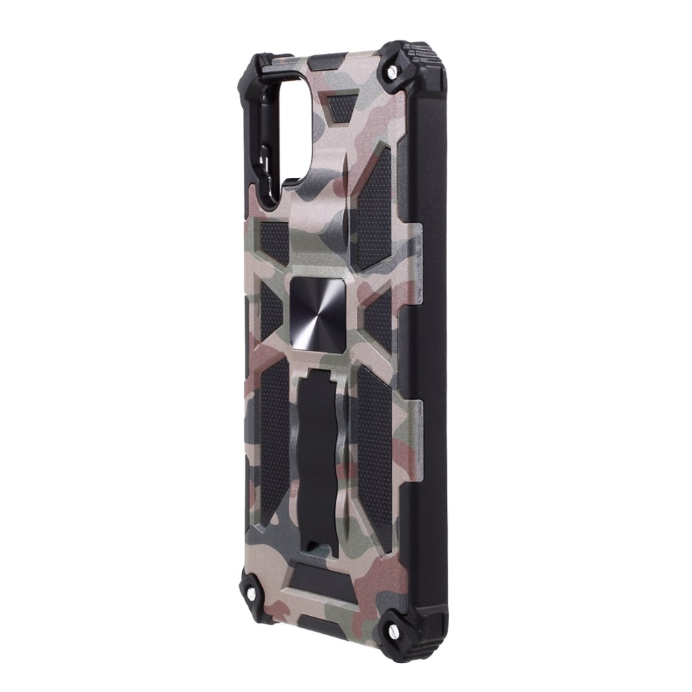 Samsung A12 green camouflage ARMOR METAL nugarėlė 2