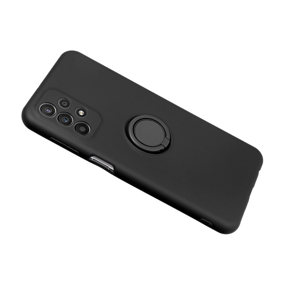 Samsung A12 juoda MAGNETIC RING nugarėlė 2