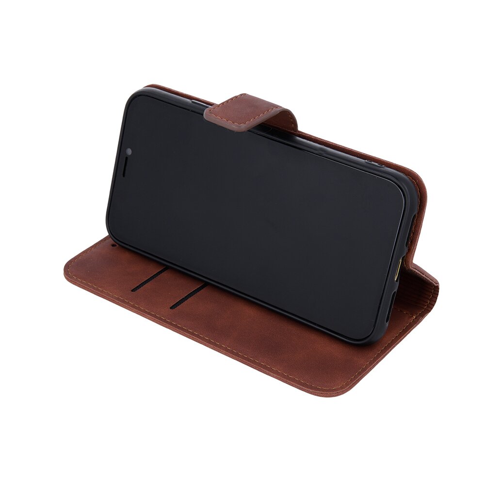 Samsung A12 brown VELVET dėklas 3