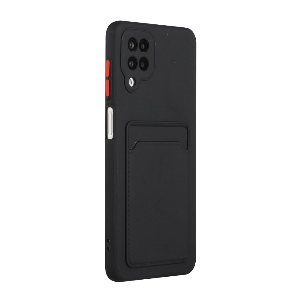 Samsung A12 Tracy juoda nugarėlė SOLID WITH CARD SLOT 2