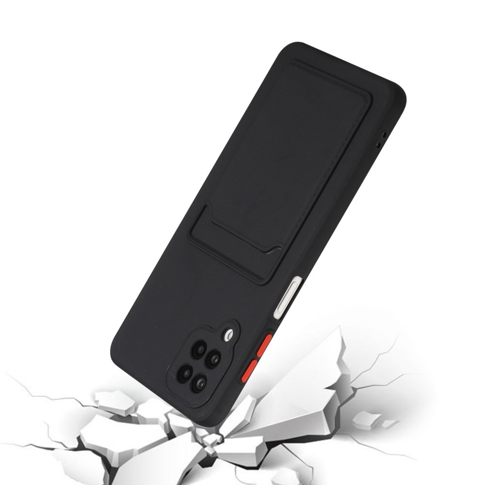 Samsung A12 Tracy juoda nugarėlė SOLID WITH CARD SLOT 4