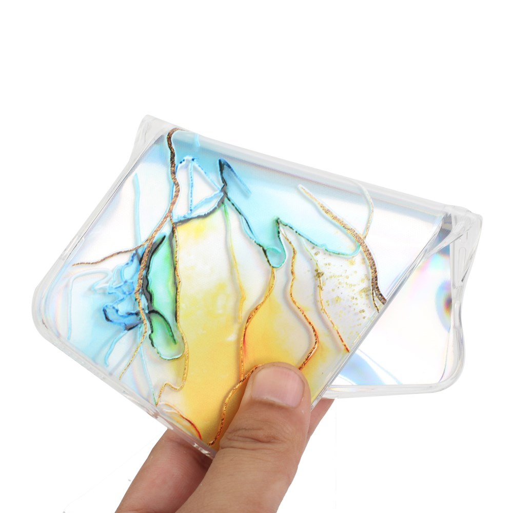 Samsung A12 Tracy nugarėlė LASER MARBLE Blue/Yellow 2