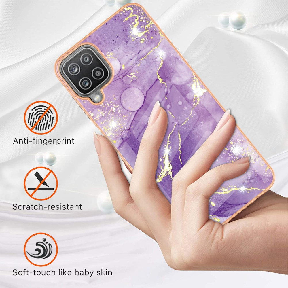 Samsung A12 Tracy nugarėlė MILKY WAY MARBLE Purple 1