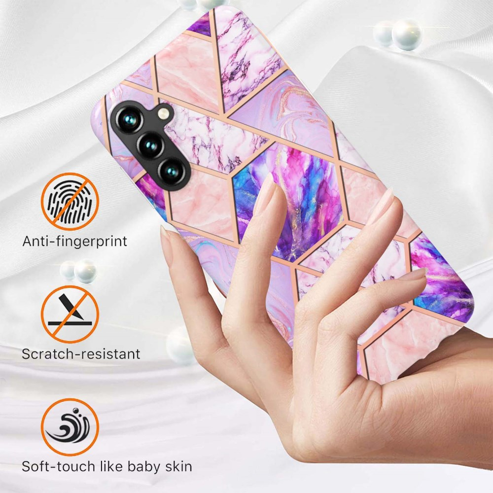 Samsung A14 5G Tracy nugarėlė MILKY WAY MARBLE Geometric marble Light Purple 1