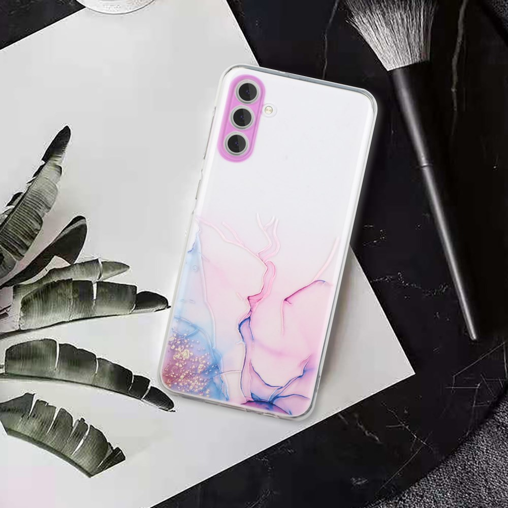 Samsung A14 5G Tracy nugarėlė LASER MARBLE Purple/Blue 3