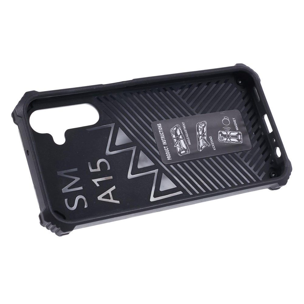 Samsung A15 5G green camouflage ARMOR METAL nugarėlė 8