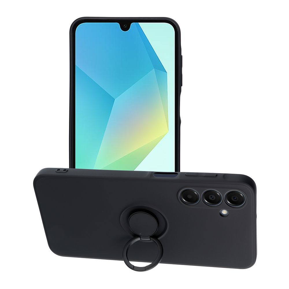 Samsung A16 / A16 5G black SILICONE RING nugarėlė