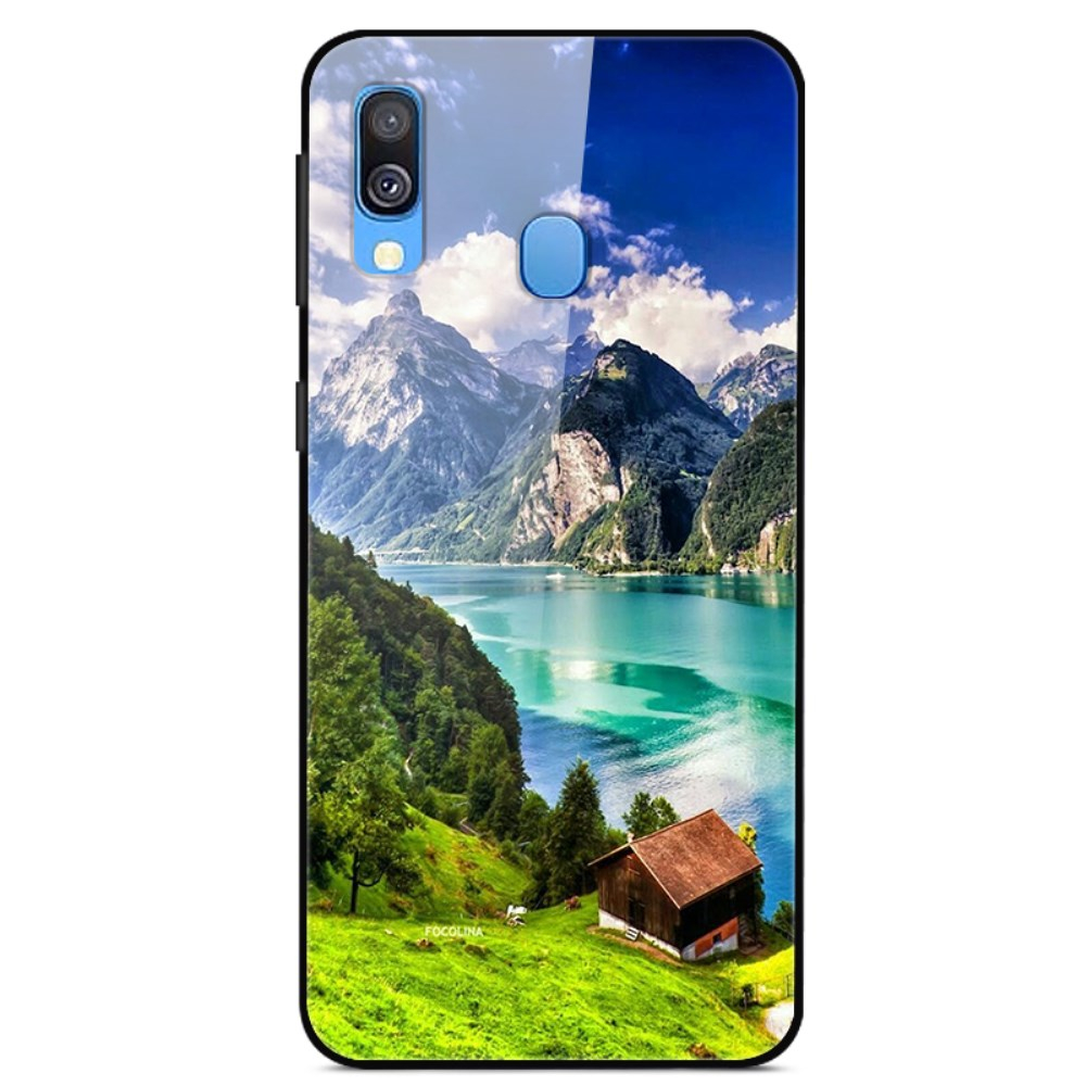 Samsung A20e picture glass nugarėlė Green Hill Cottage