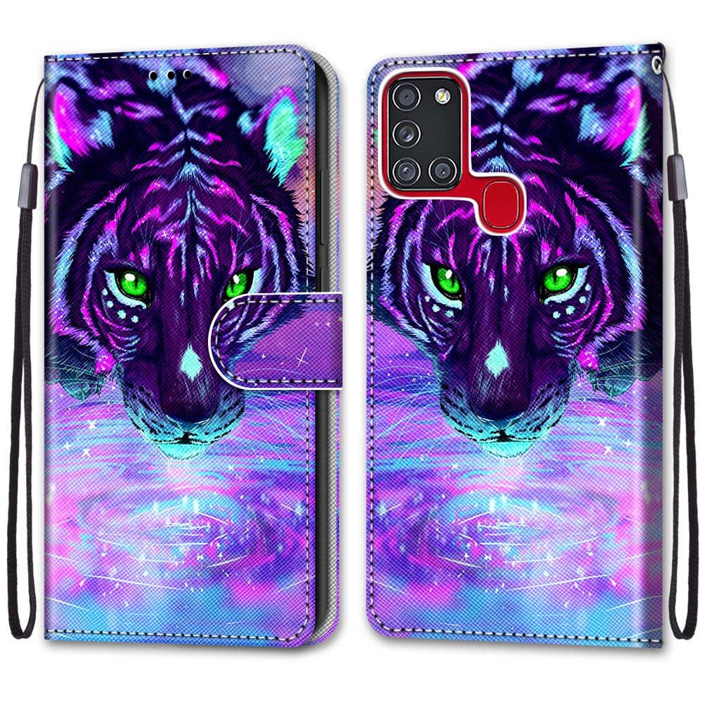 Samsung A21S tracy fashion dėklas Colorful Tiger 1