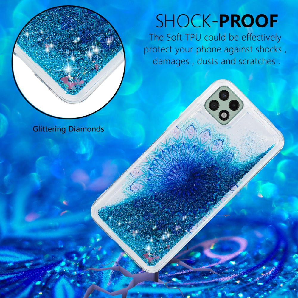 Samsung A22 5G Tracy Water nugarėlė Blue Mandala Flower 1