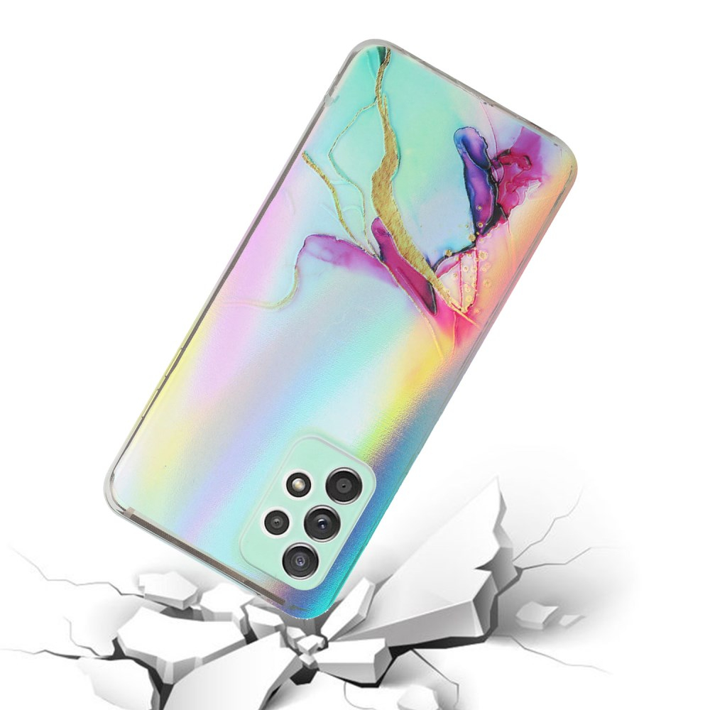 Samsung A23/A23 5G Tracy nugarėlė LASER MARBLE Red/Yellow 1