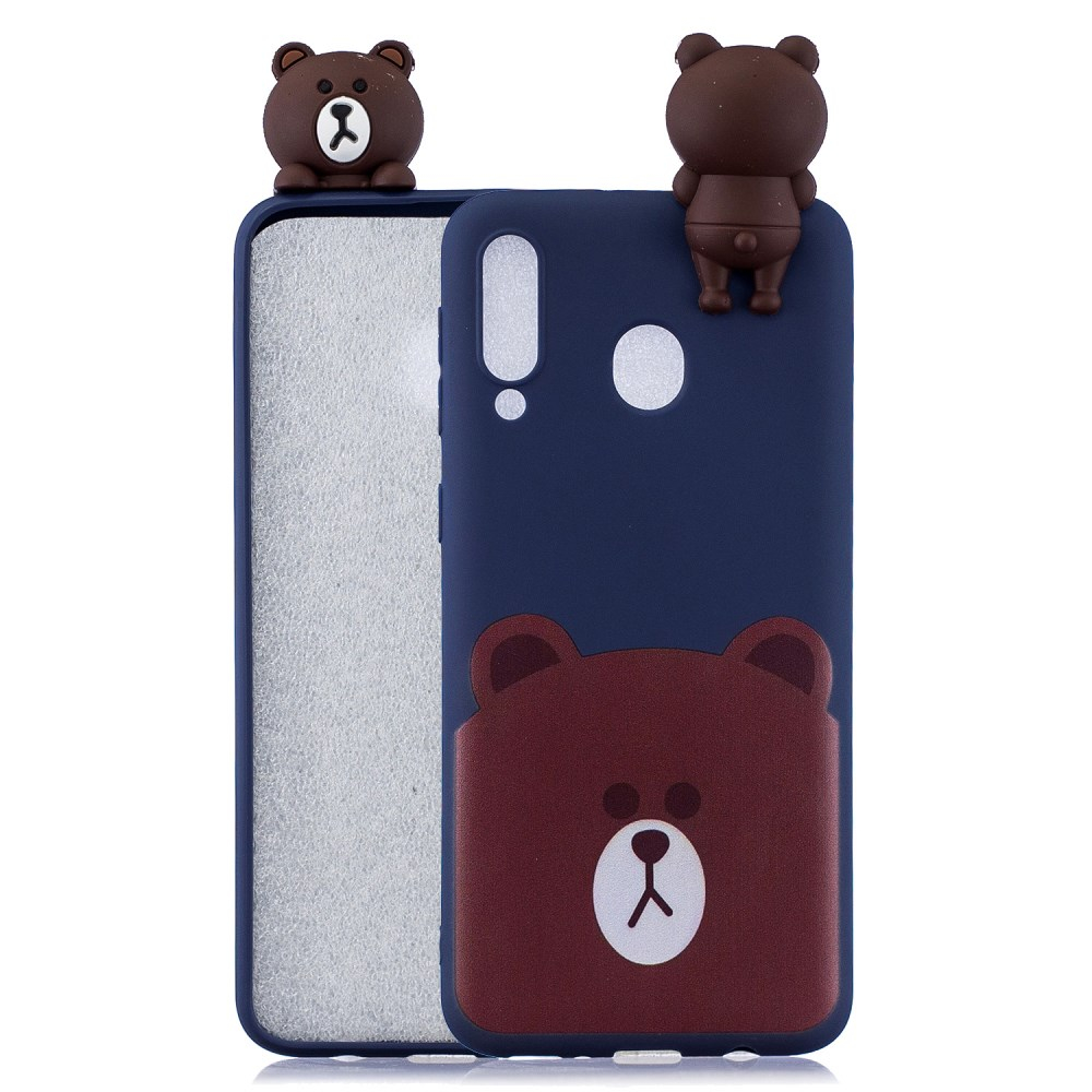 Samsung A30/A20 mėlyna nugarėlė Brown Bear 4D