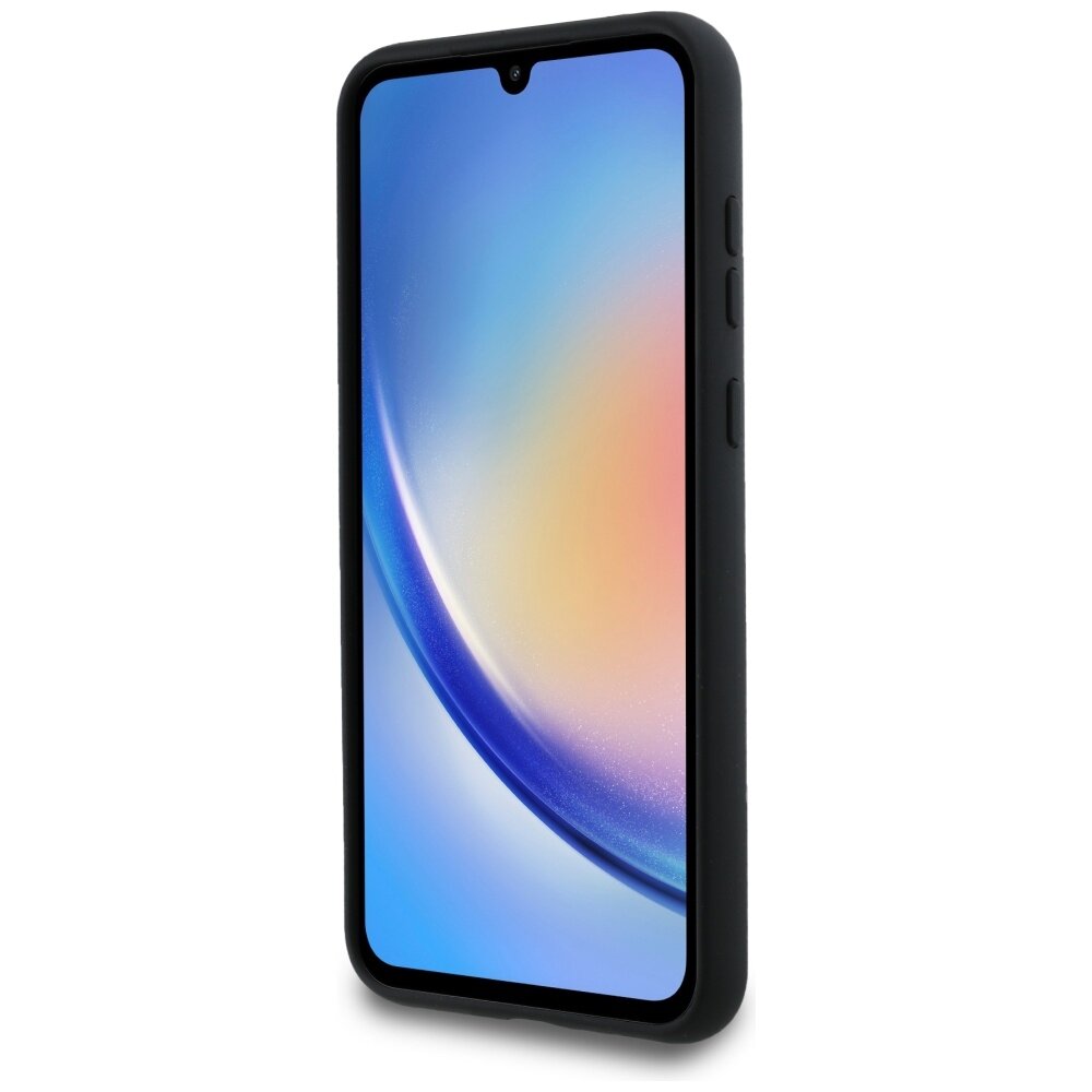 Samsung A35 5G black Liquid Silicone Karl&Choupette Metal Pin KARL LAGERFELD nugarėlė 4