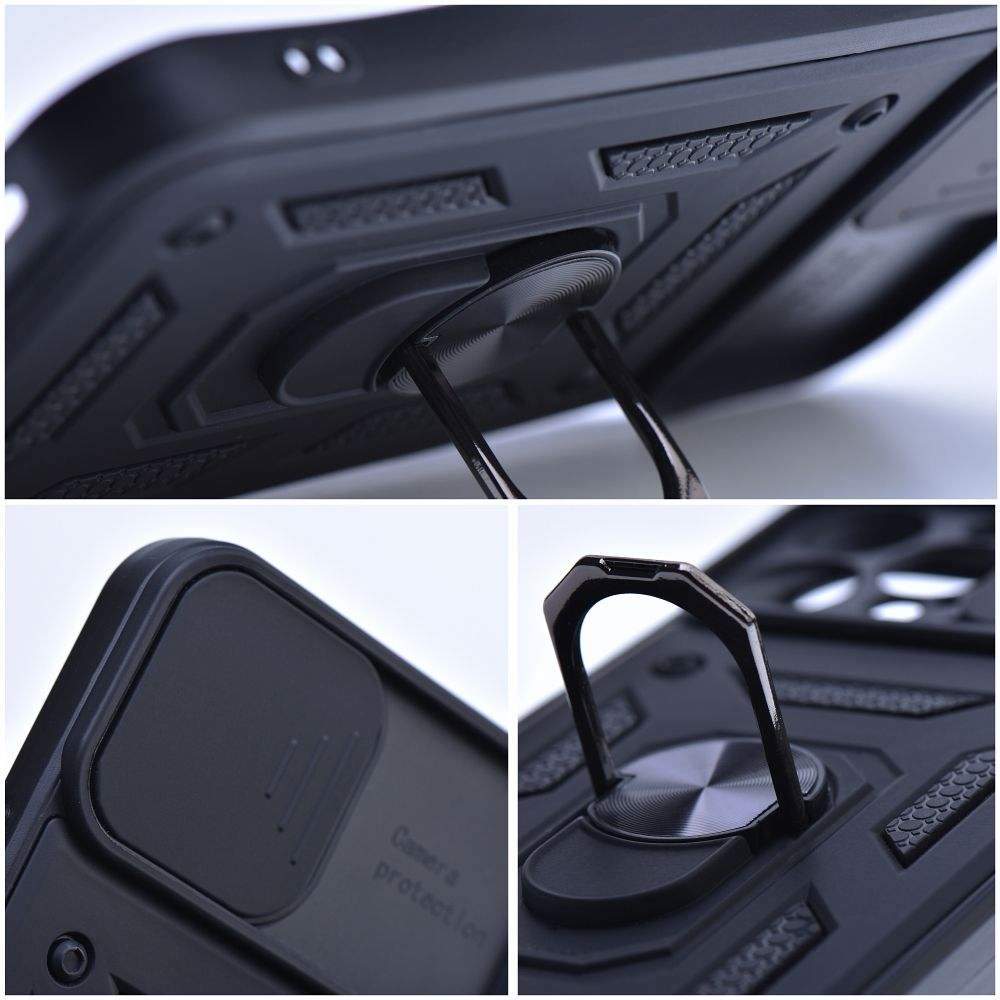 Samsung A35 5G black RING ARMOR WITH CAMSHIELD nugarėlė 9