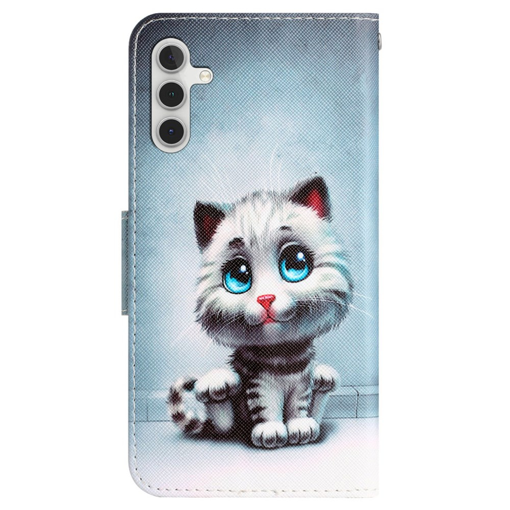 Samsung A35 5G Tracy fashion dėklas Cat with blue Eyes 6