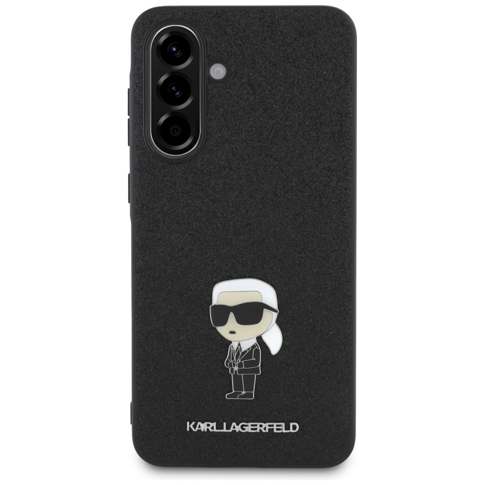 Samsung A36 5G Black Fixed Glitter Ikonik Metal Pin KARL LAGERFELD nugarėlė 1