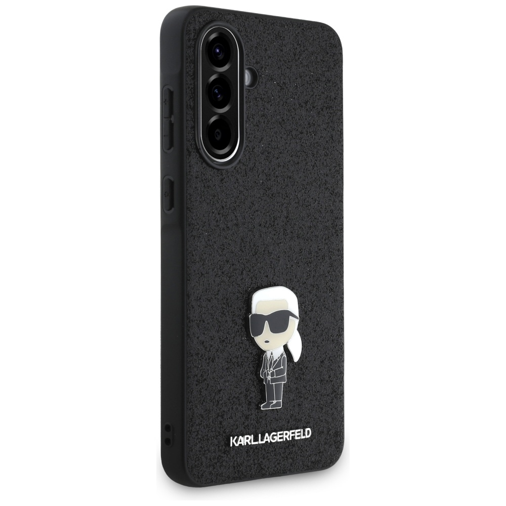 Samsung A36 5G Black Fixed Glitter Ikonik Metal Pin KARL LAGERFELD nugarėlė 2