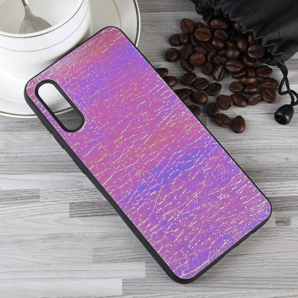 Samsung A50 violetinė Tracy leather nugarėlė 2