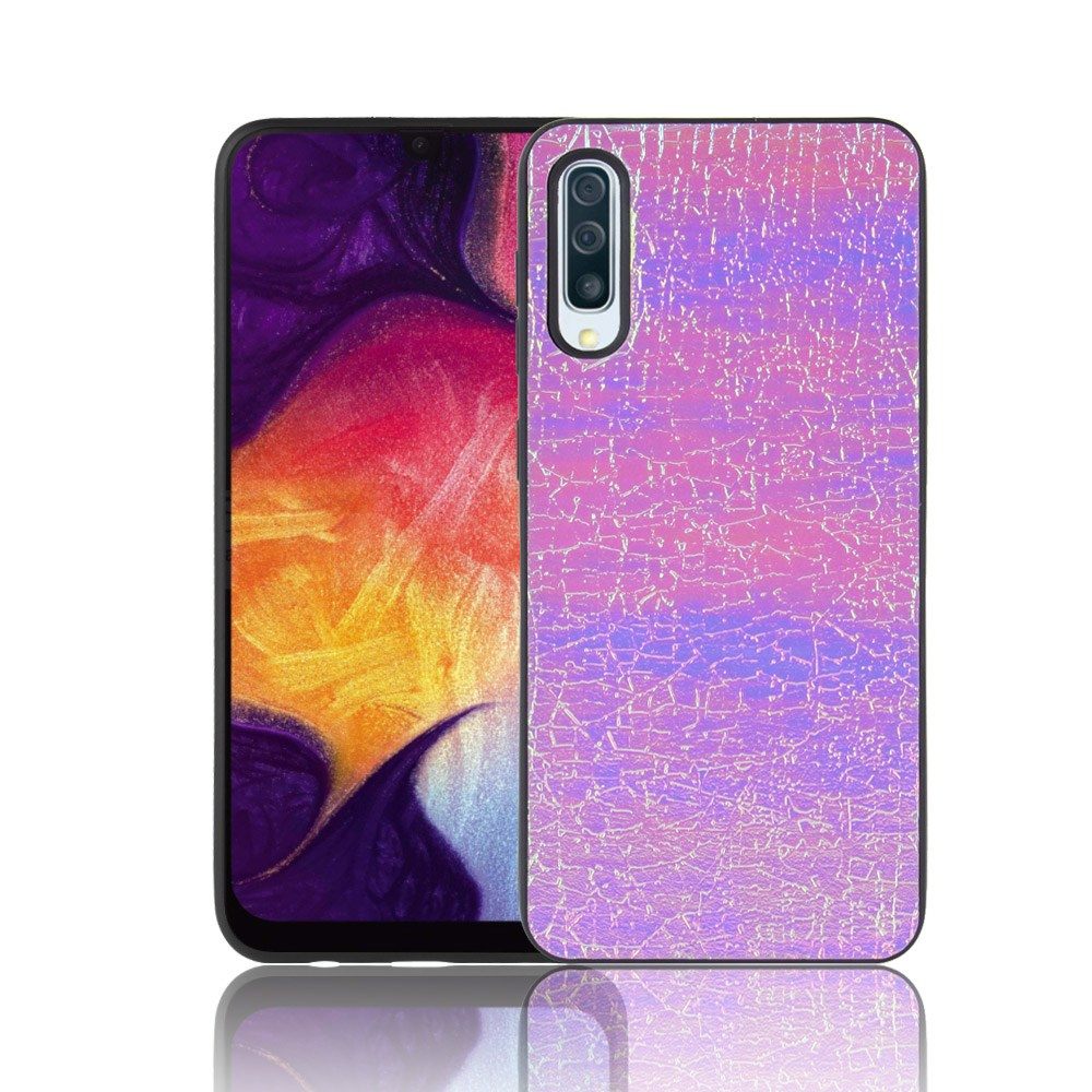 Samsung A50 violetinė Tracy leather nugarėlė