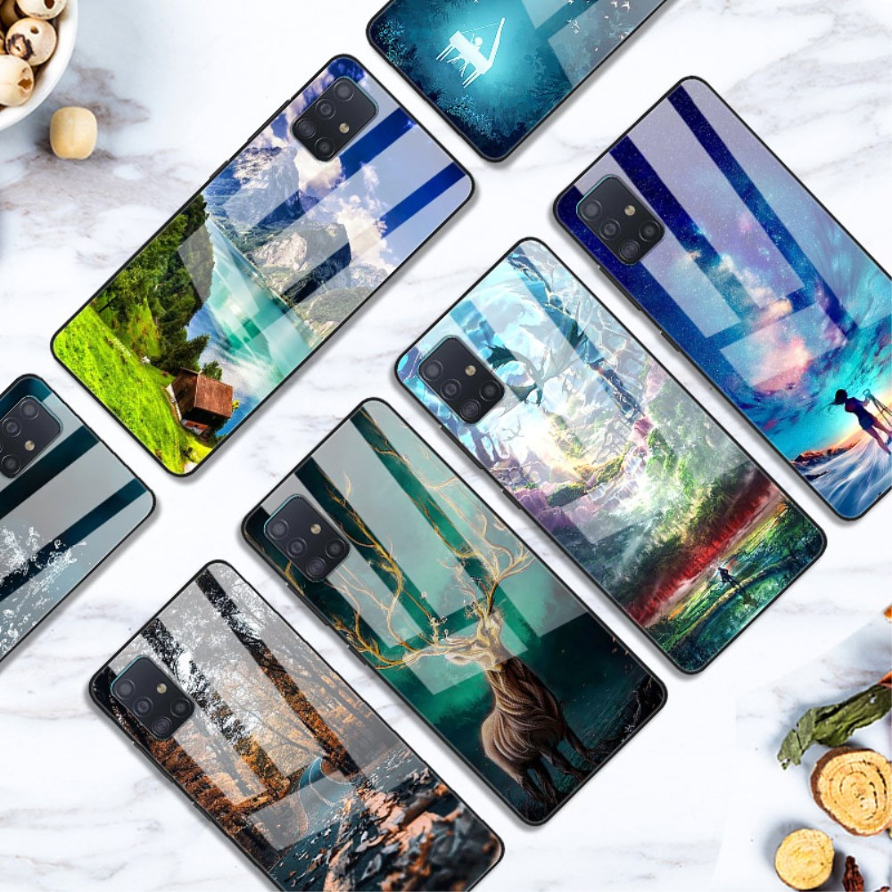 Samsung A51 Tracy picture glass nugarėlė White Planet 1