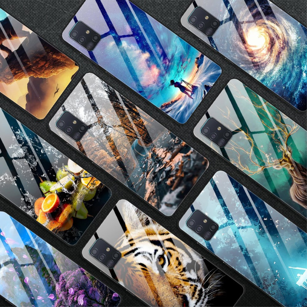 Samsung A51 Tracy picture glass nugarėlė White Planet 2