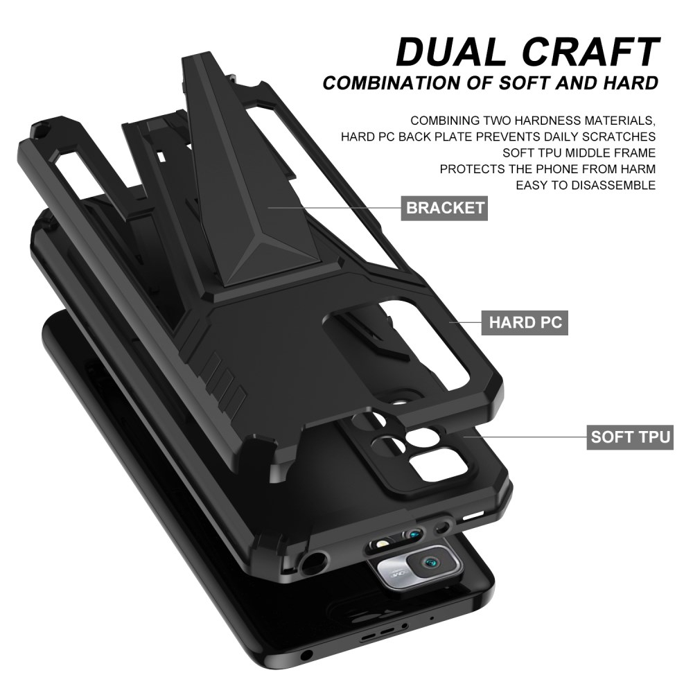 Xiaomi Redmi 10 juoda TRACY DEFENDER nugarėlė 4