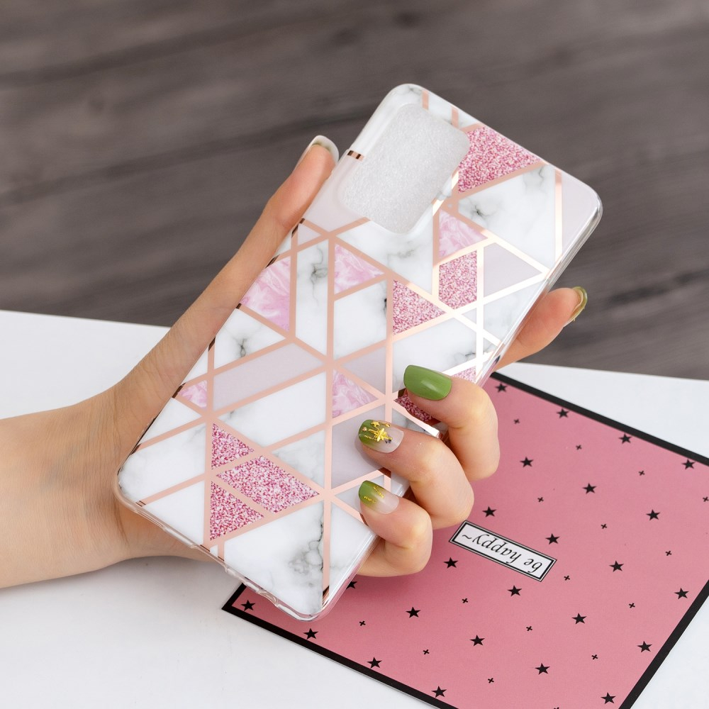 Samsung A52/A52 5G Tracy nugarėlė Geometric pink marble 2