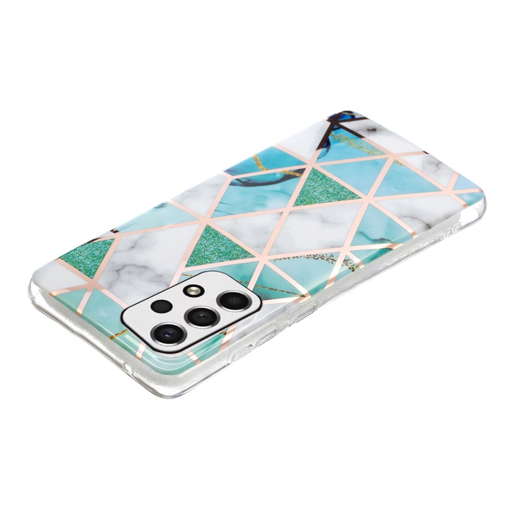 Samsung A53 5G Tracy nugarėlė Geometric marble Green/White 1